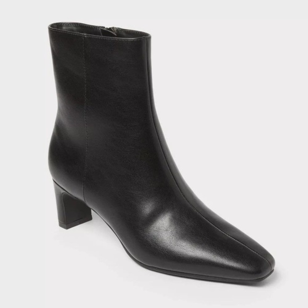 Women's Tigris Ankle Boots by A New Day Black Size 7 New With Tags